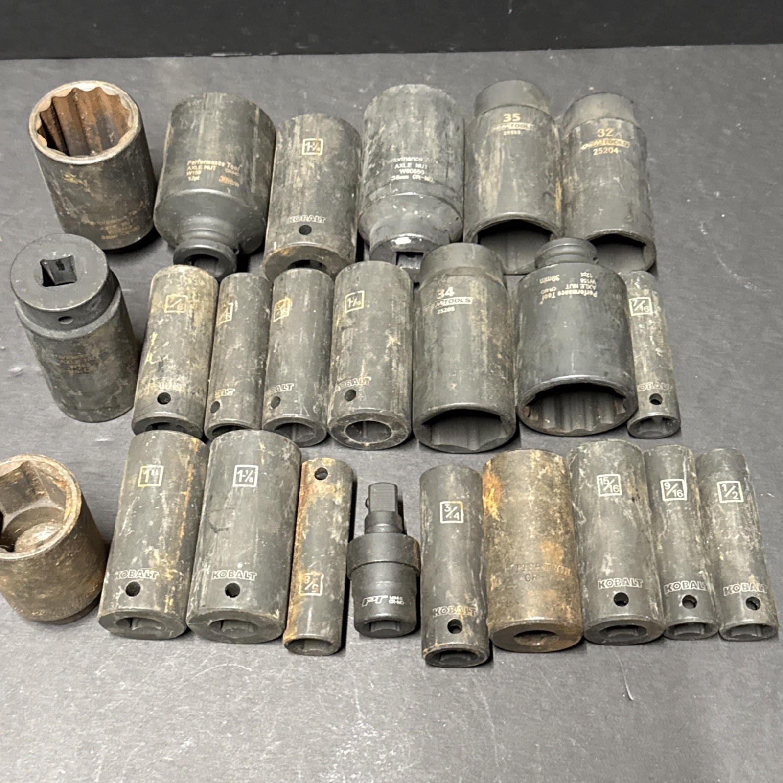 Impact Socket Driver Lot – Kobalt – Oem Tools – Performance Tools – Pittsburg