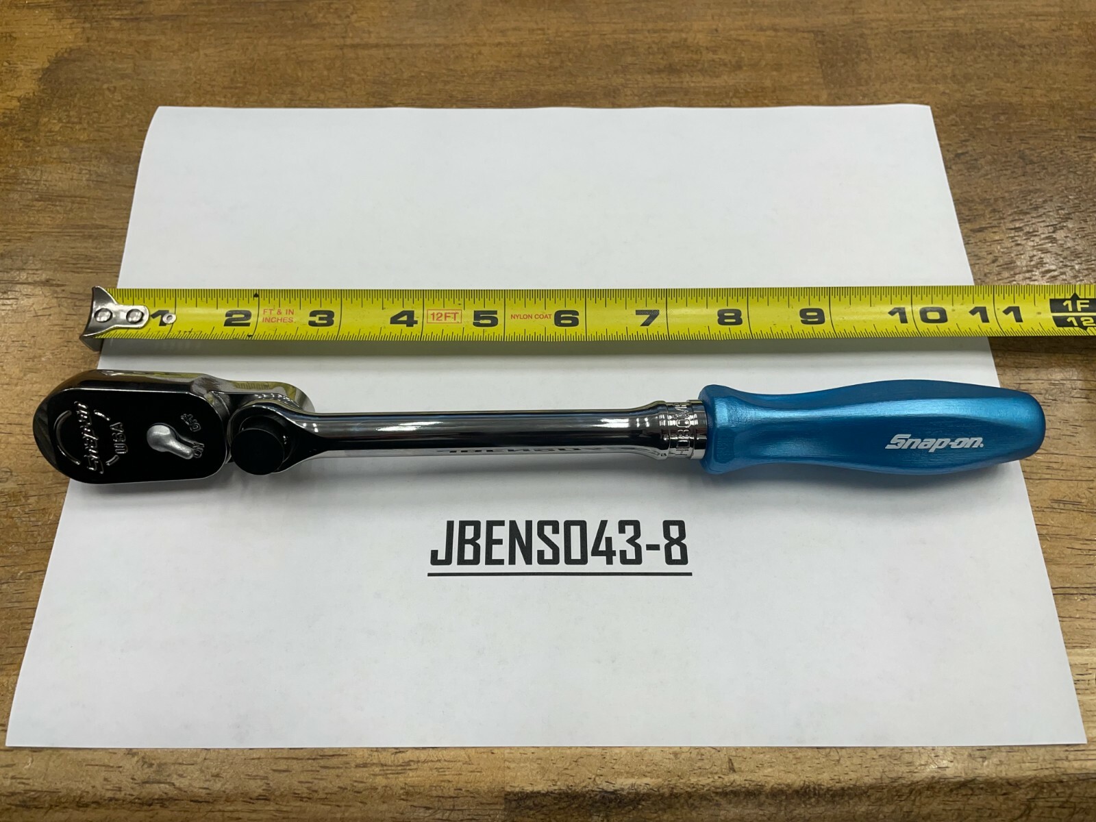 Snap-on Tools PEARL BLUE 3/8″ Drive Hard Grip Multi-Position Ratchet FHD80MPPB