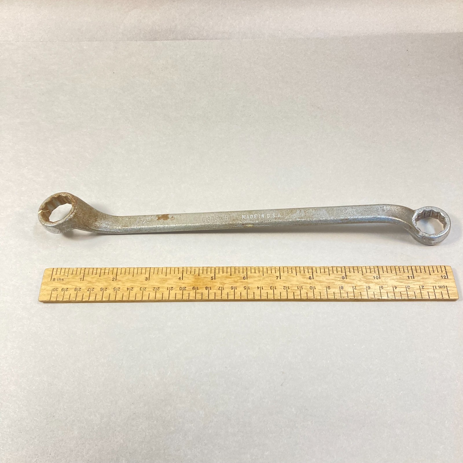 Billings Life-Time Closed End Wrench 7/8″-13/16″ Long Reach Offset #L-8737-B USA