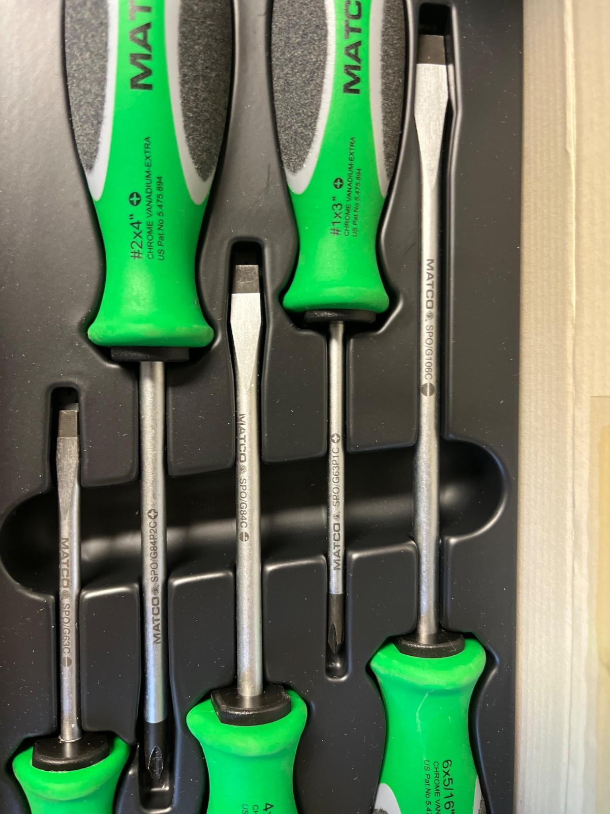 MATCO -SSPCG5C – 5 PIECE SCREWDRIVER SET – LOC#323