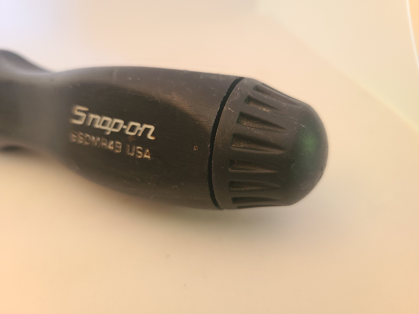 Snap On Tools SSDMR4B Hard Grip Ratcheting Screwdriver Black 3 Bits Magnetic Tip