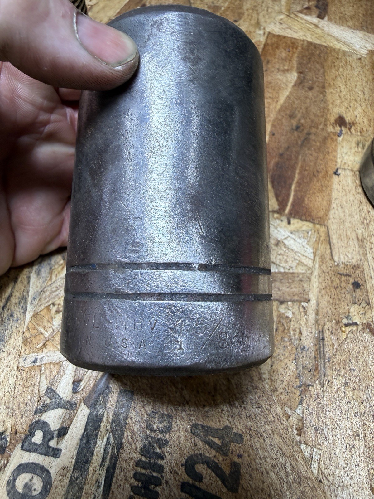 Four Vintage Plomb 3/4 Drive Sockets And A 6 Inch 3/4 Vintage Extension Bar