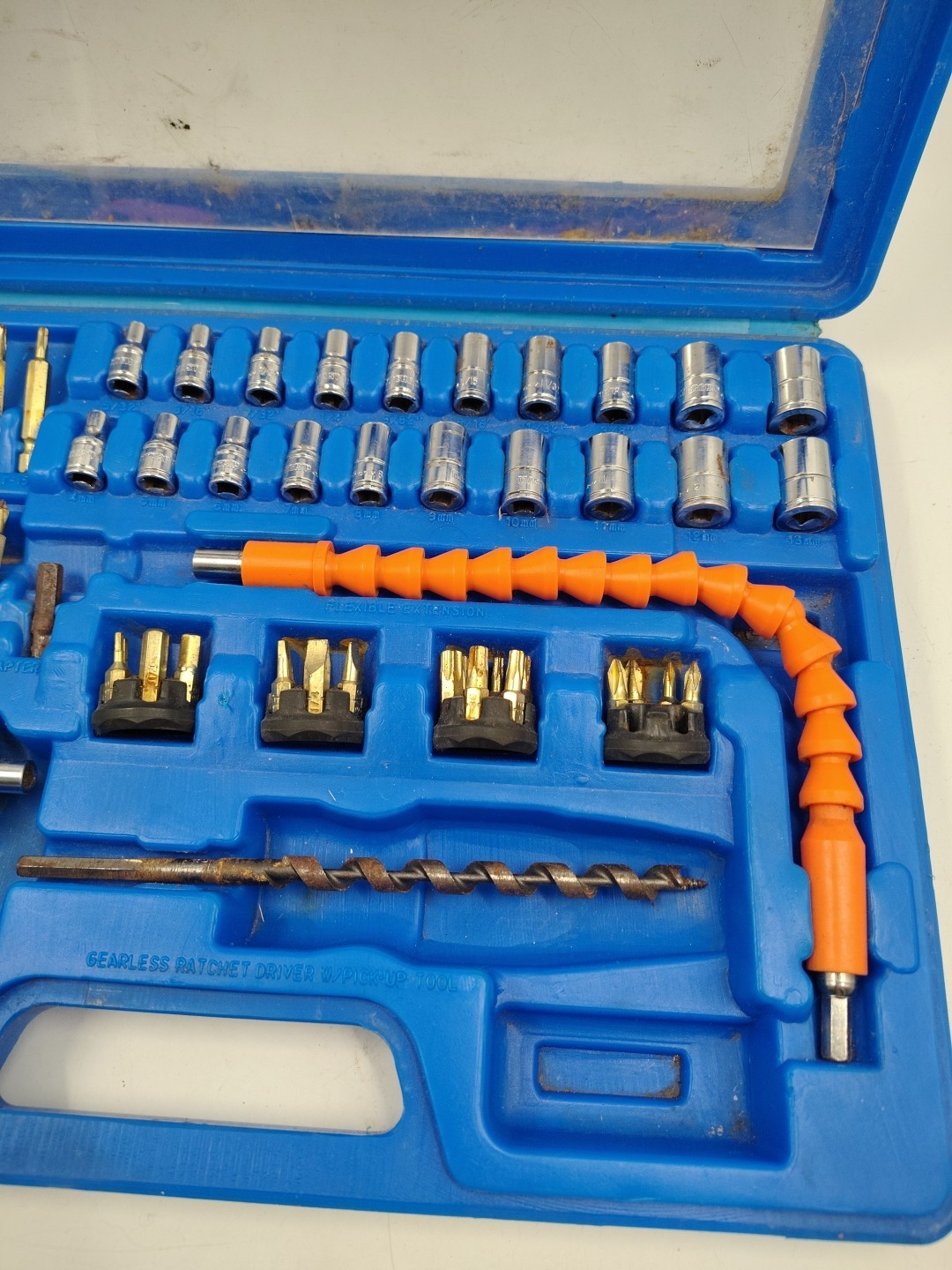 Master Grip 65 Pc Angle Gearless Ratchet Driver Set w/ Case Flexible…