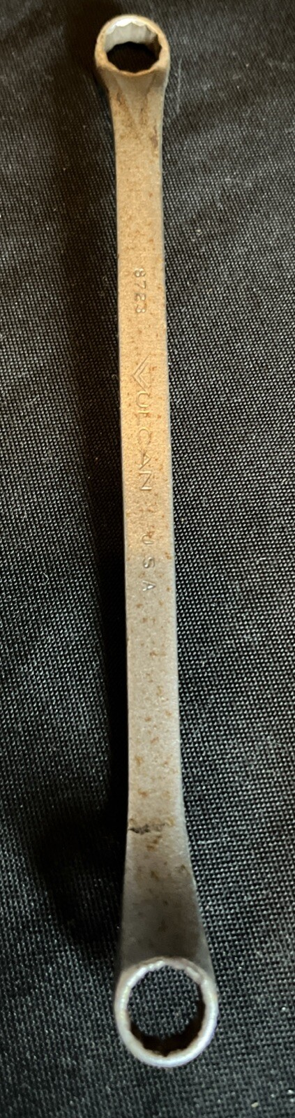 VTG Vulcan 3723 7/16”x3/8” 12 Point SAE Chrome Offset Double Box End Wrench USA