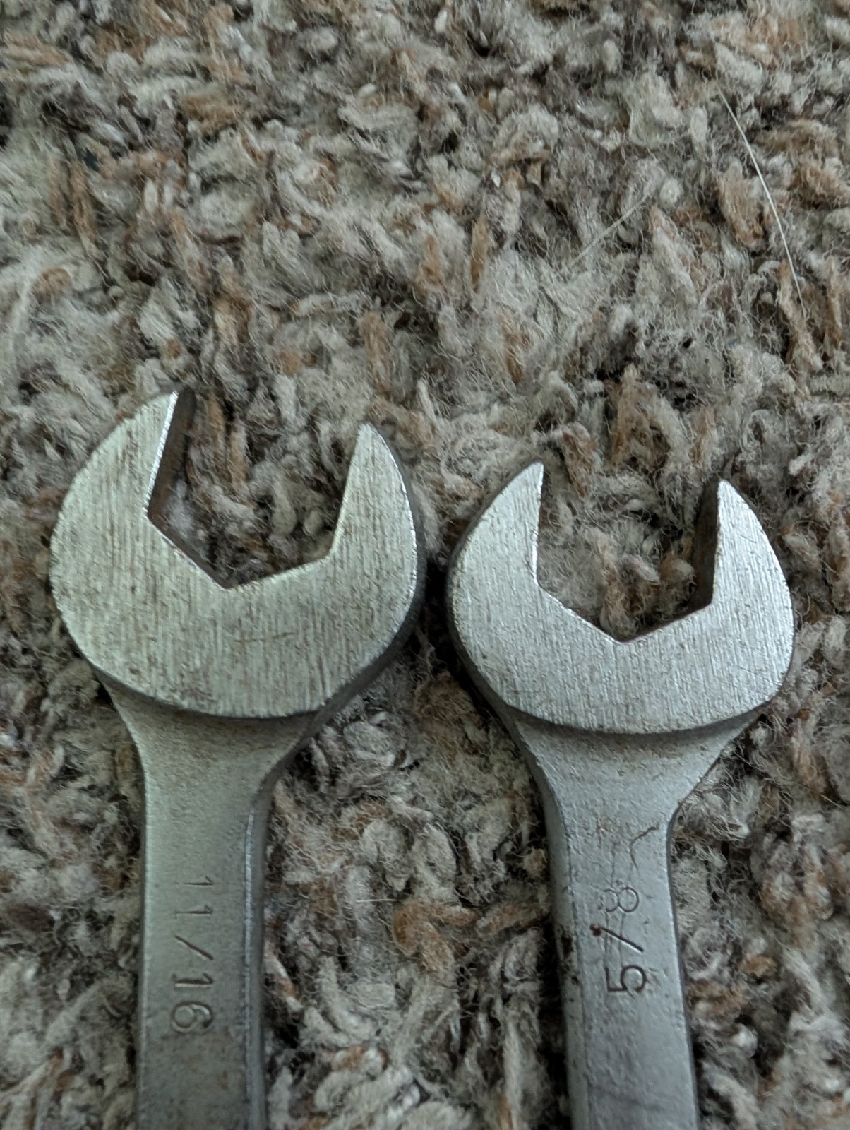 Vintage MAC Tools Combination Wrench Lot C8 C7 C6 C3 11/16 5/8 9/16 3/8 USA
