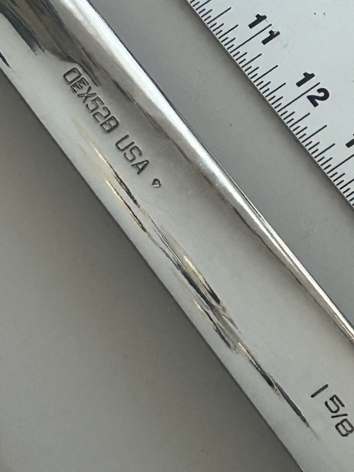 Snap On OEX52B 1-5/8” Open End 12 Point Combination Chrome Wrench Brand New