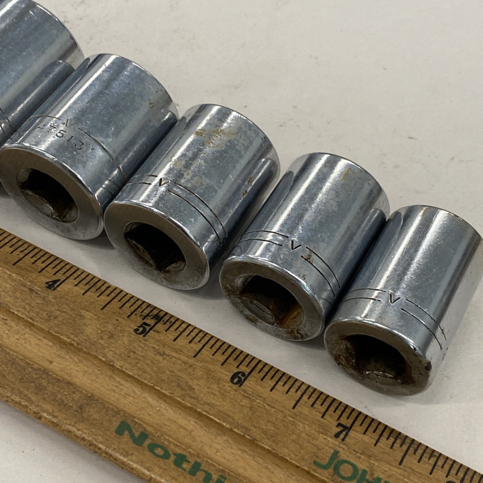 Craftsman USA 1/2 dr. 6 pc. 12 pt socket set Rare V-Series 3/4 – 1-1/16″, M0868