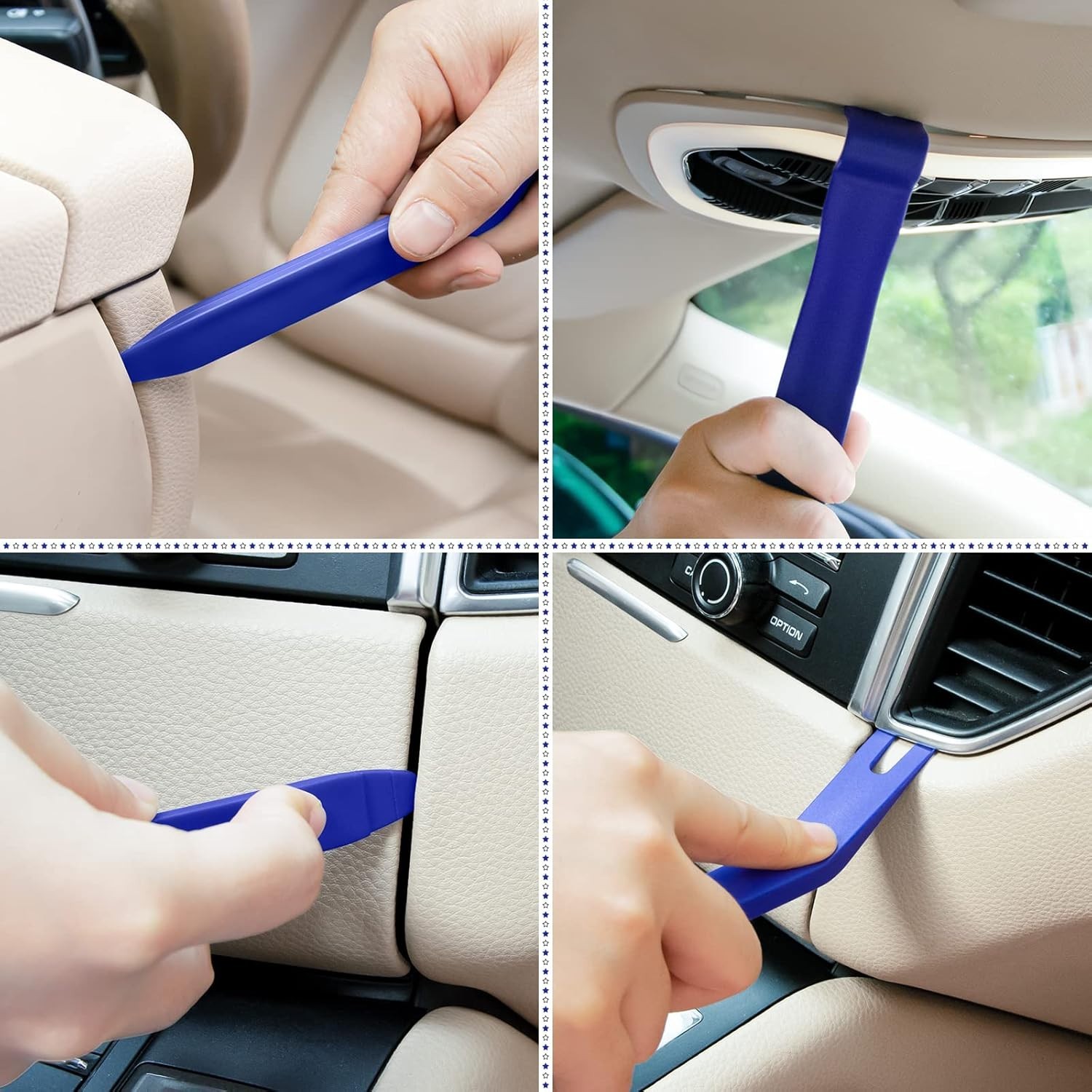 5PCS Herramientas Kit De Quitar Molduras para Autos Coches Panel Tablero Puerta