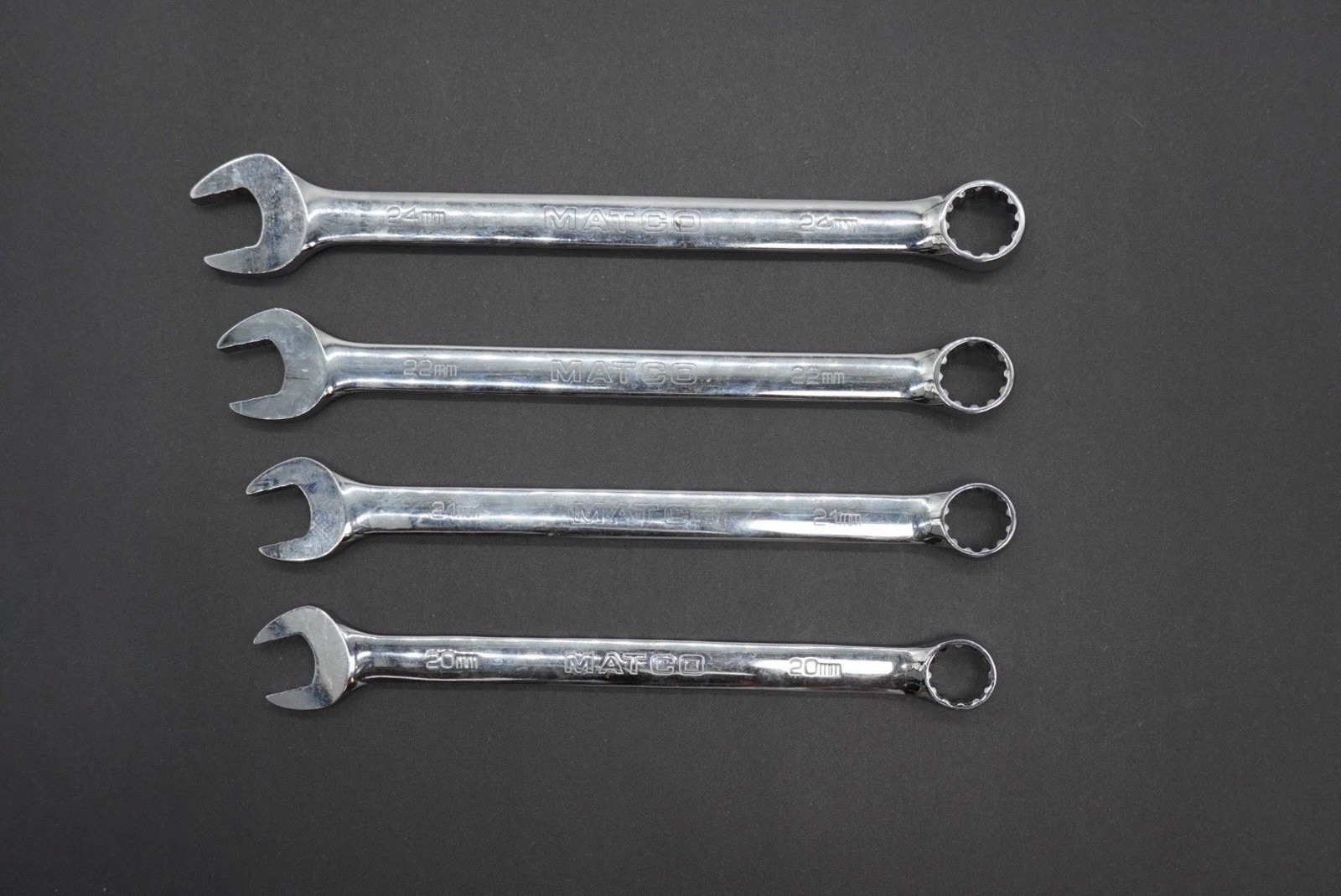 Matco Tools Wrench Set Combination Metric Long 4-Pieces Missing 23mm SMCLM52K