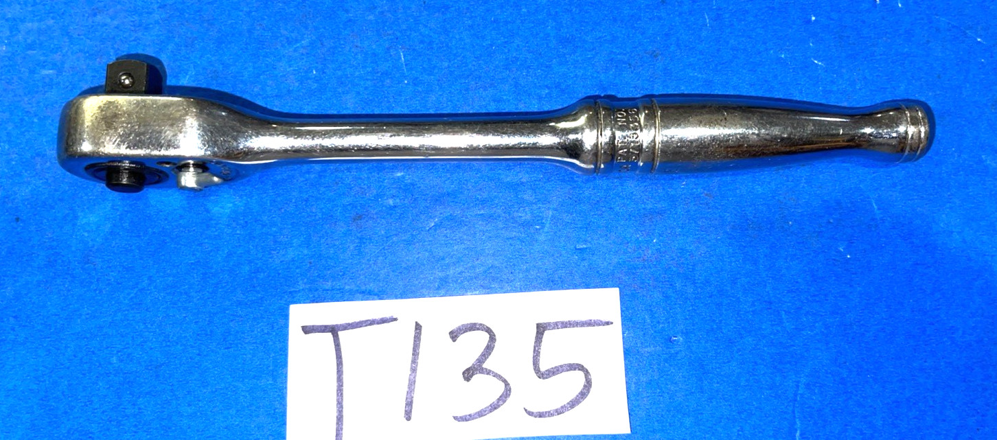 SNAP-ON TOOLS 3/8 DRIVE QUICK RELEASE CHROME RATCHET F713 SHIPS FREE IN THE US