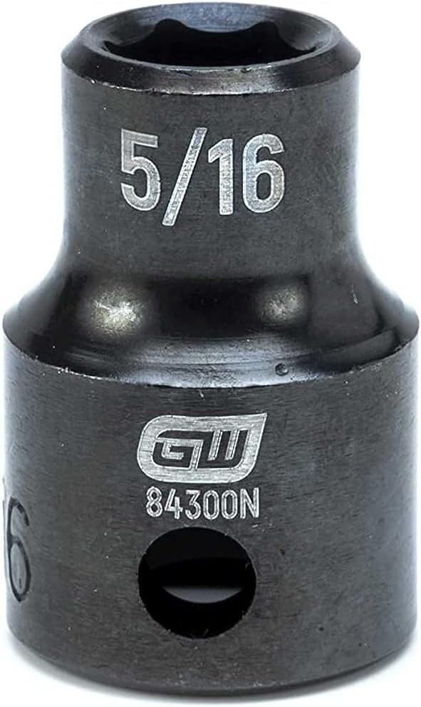 44 Pc. 3/8″ Drive 6 Point Standard & Deep Impact SAE/Metric Socket Set – 84916N