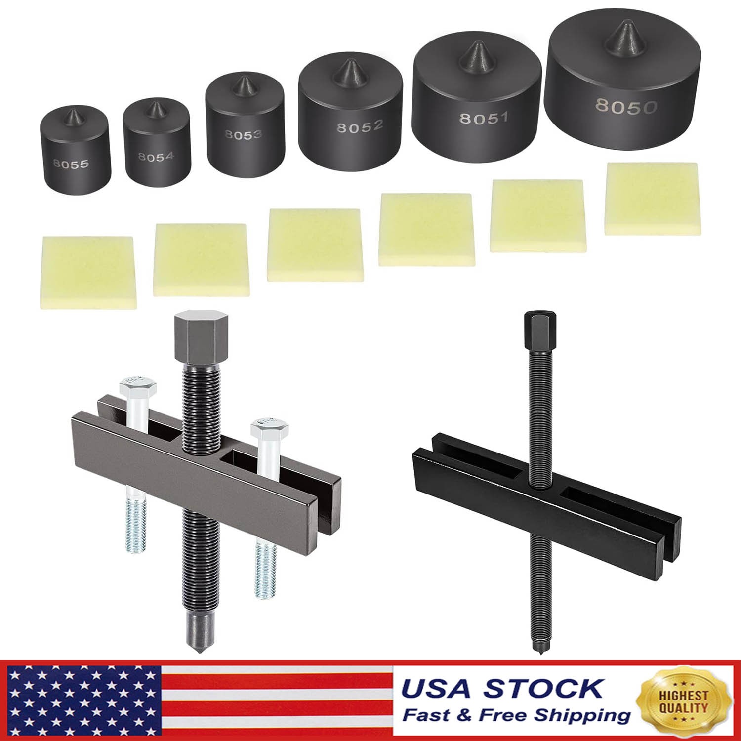 522 Large Gear and Pulley Puller + 7393 Tapped Holes + 8056 Shaft Protectors Set