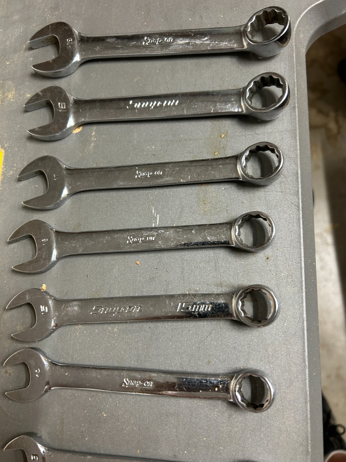 SNAP-ON OEXM- 10-Pc 12-Pt Combination Short Wrench Set 10mm-19mm