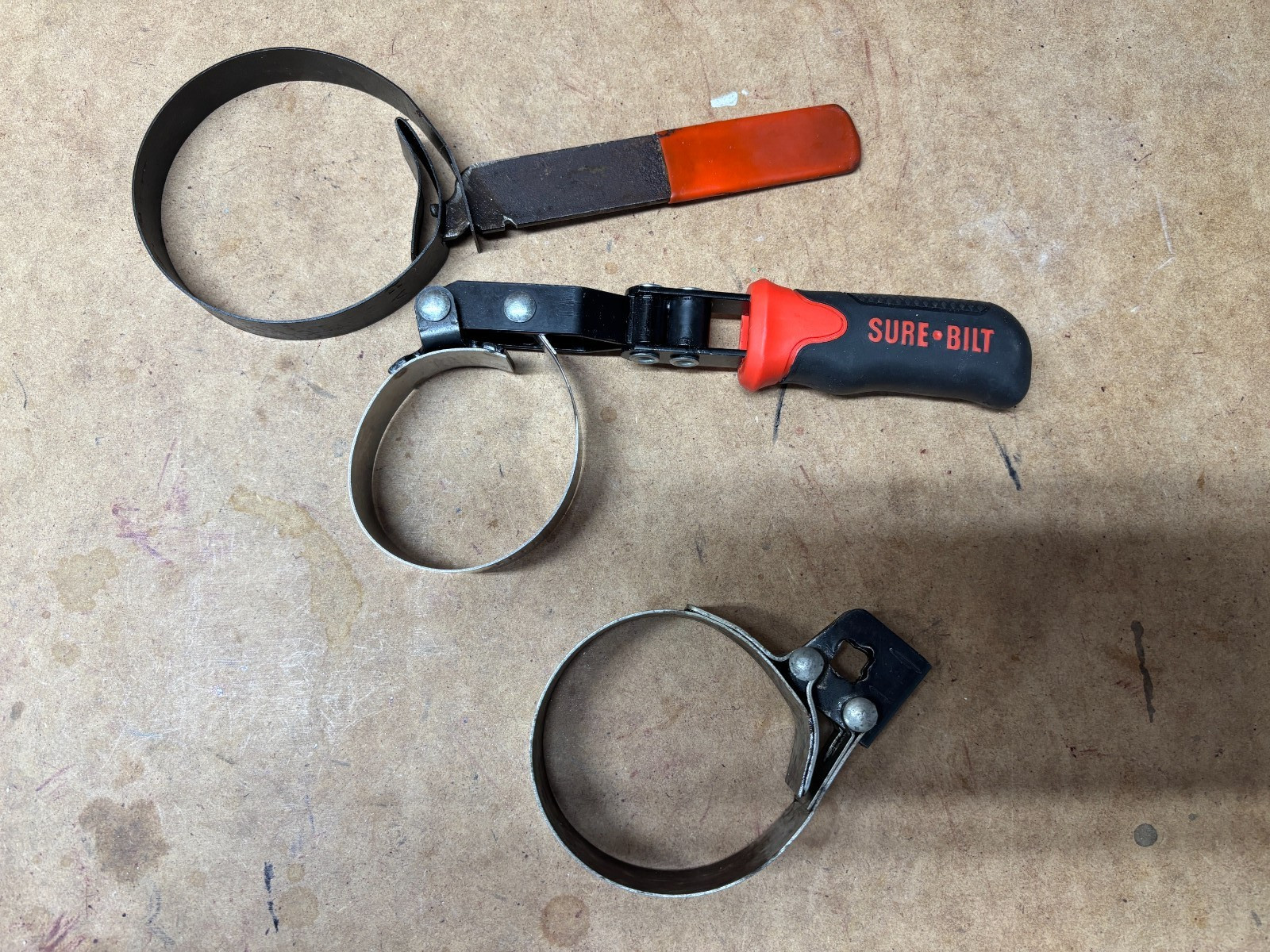 3 Oil Filter Wrenches Strap, Swivel, Socket Type