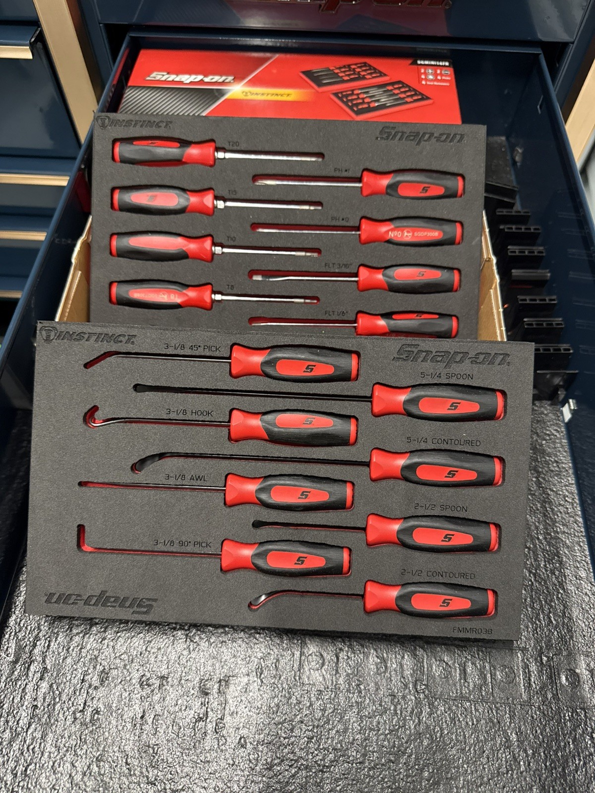 Snap On sgmini16fr 16pc soft grip mini screwdriver Torx picks & seal removal set