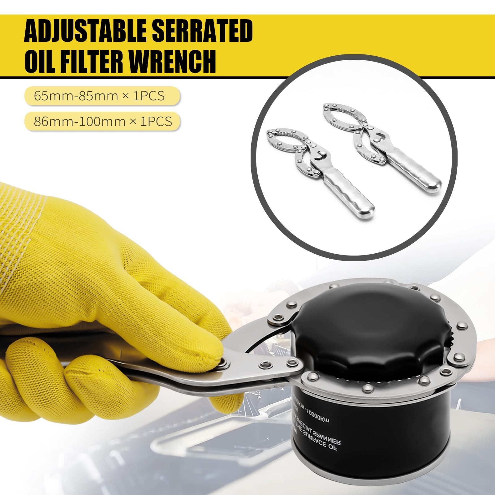 31PCS Oil Filter Wrench Set, Stainless Steel Oil Filter Cap Socket, 1/2 Drive…