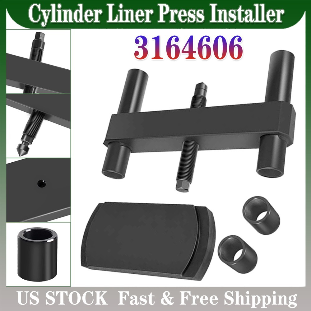 Cylinder Liner Press Installer Tool Set Heavy Duty # 3164606 For Cummins