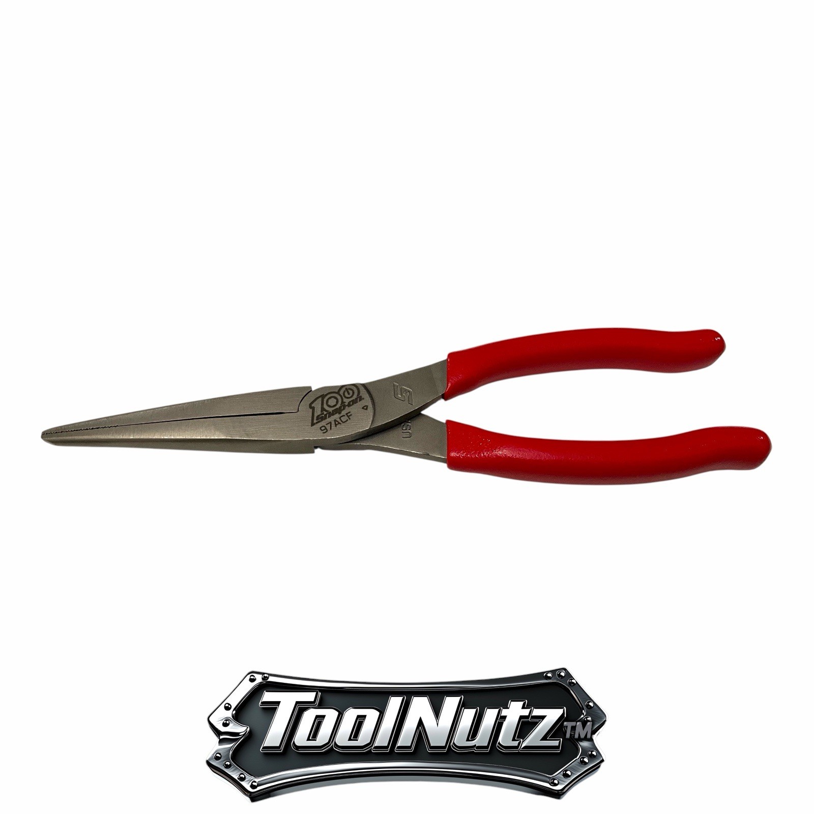 Snap-on Tools NEW 97ACF 9″in. RED Soft Grip 100th Anniversary Needle Nose Pliers