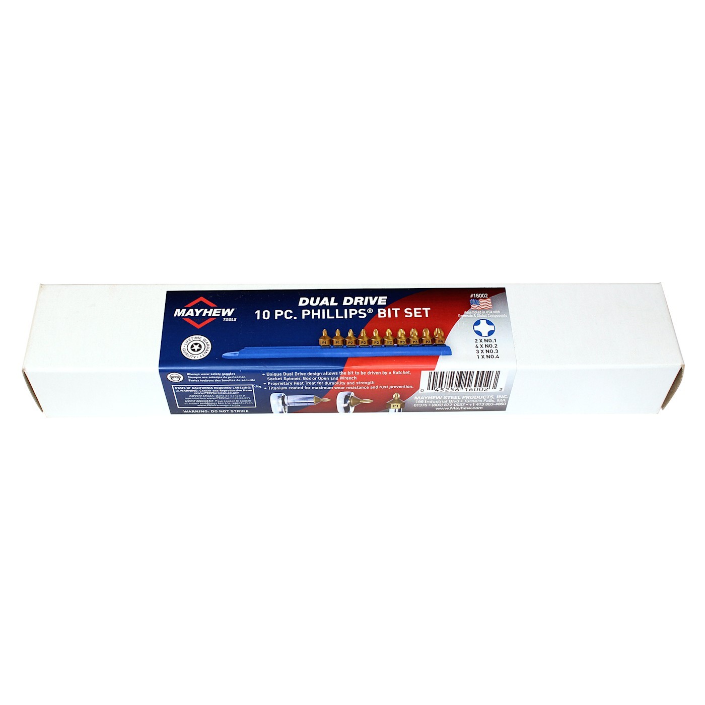 Mayhew 16002 Phillips Bits Set of 10