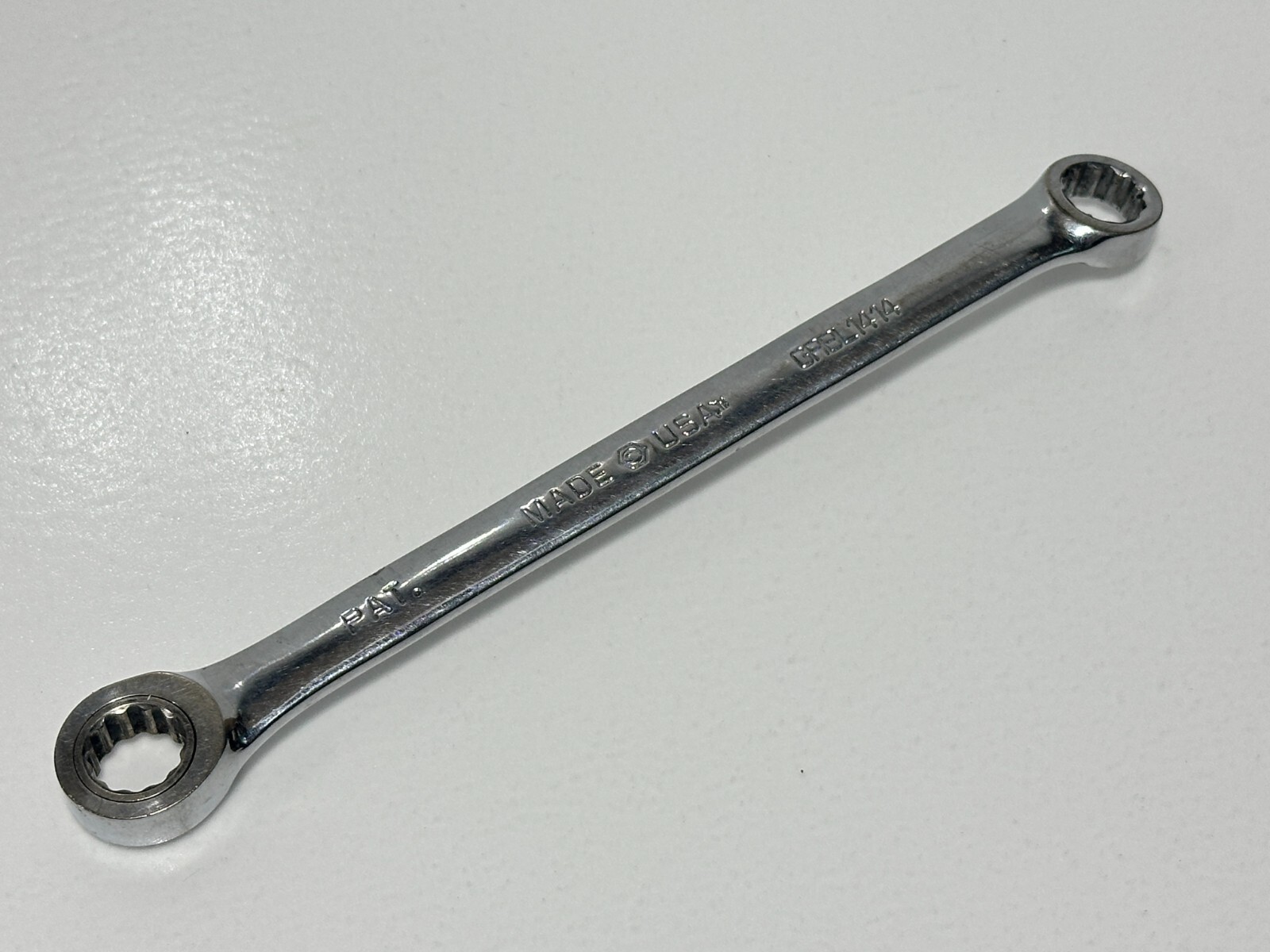 Matco Tools USA MADE GRBL1414 7/16″ SAE Double Box End Ratcheting Wrench, 12 PT.