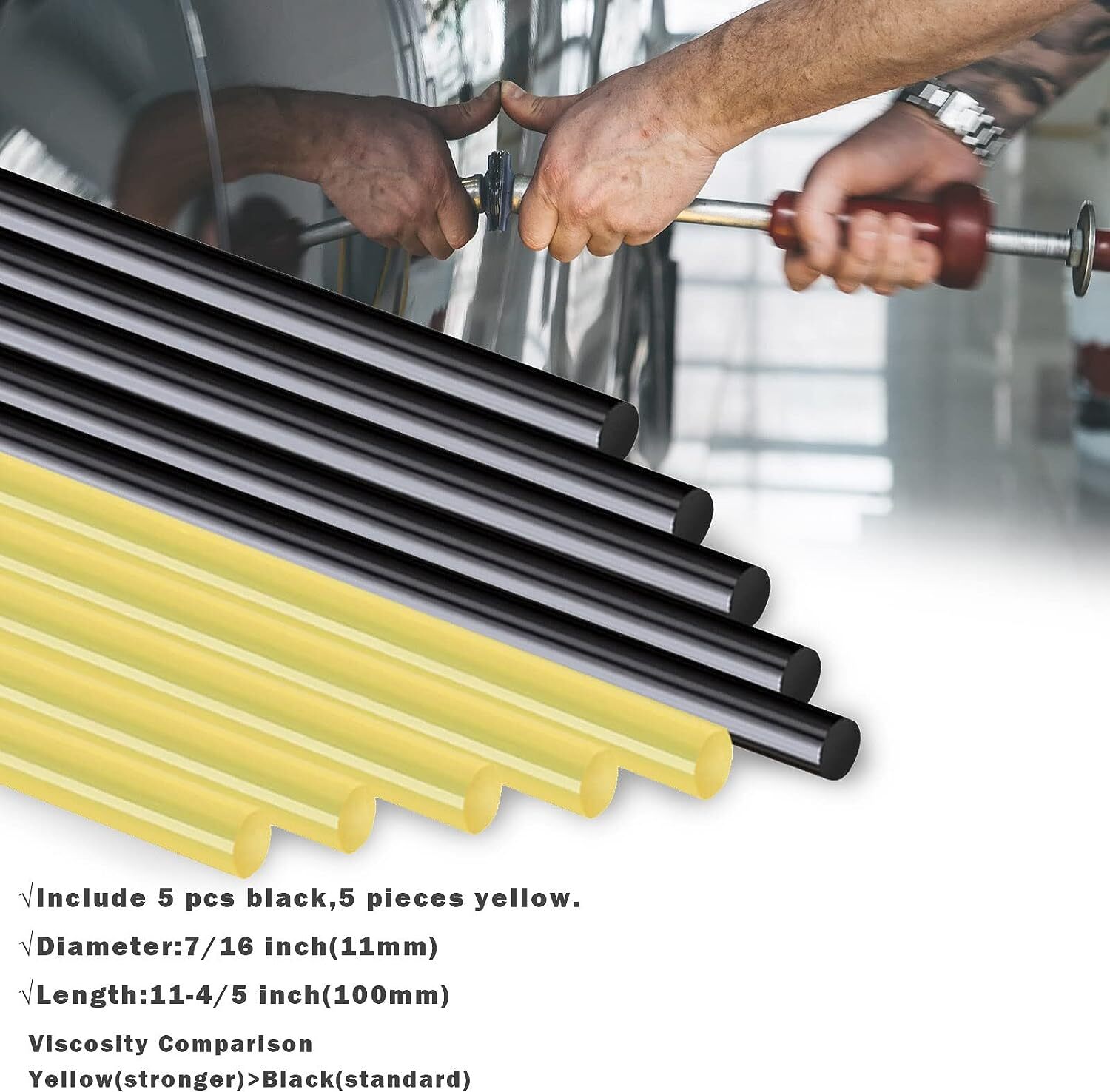 87PCS Car Dent Puller Repair Paintless Hammer Kit Removal Hail Lifter PDR Tools