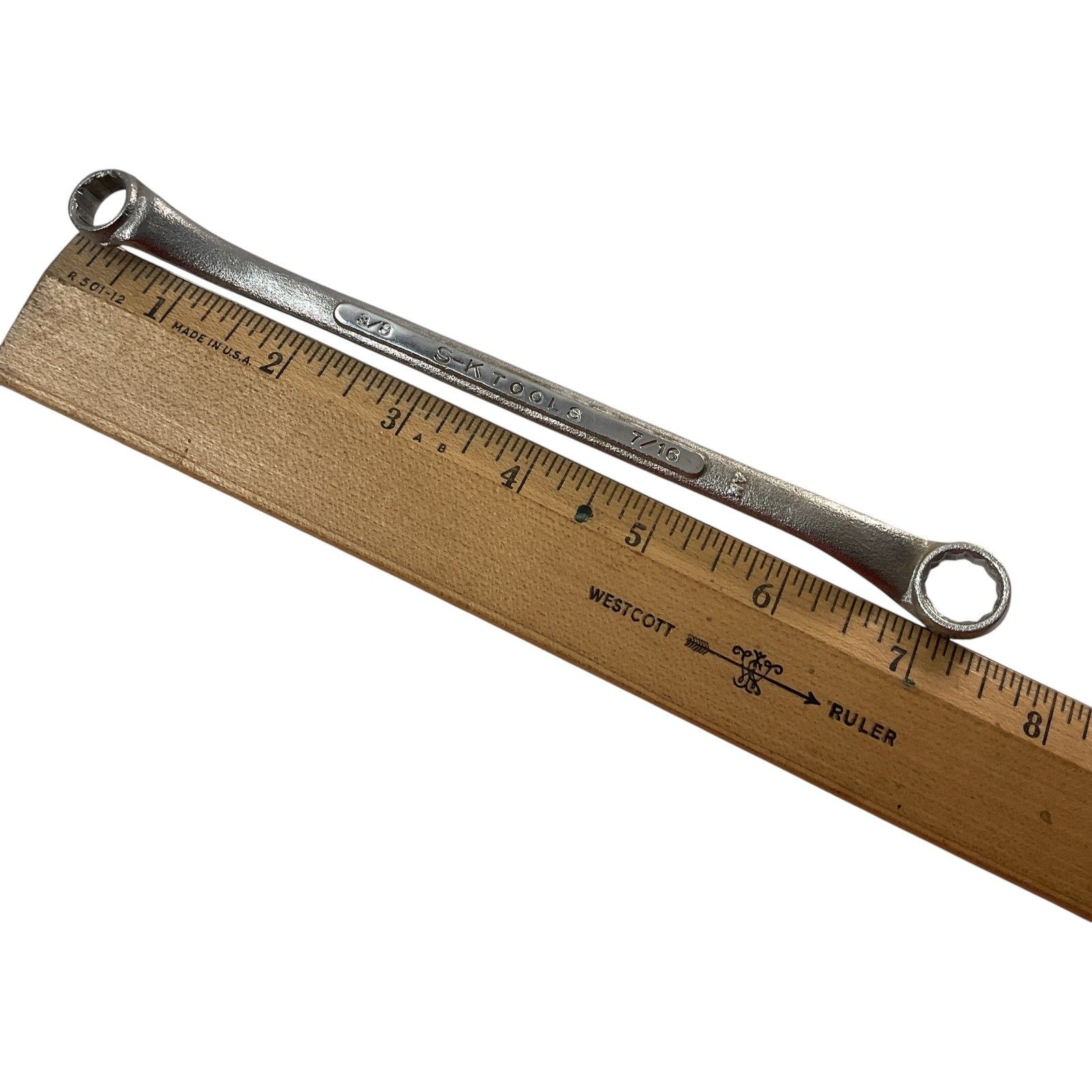 S-K Tools Box End Wrench B-1214 3/8″ x 7/16″ As Pictured Professional Tool