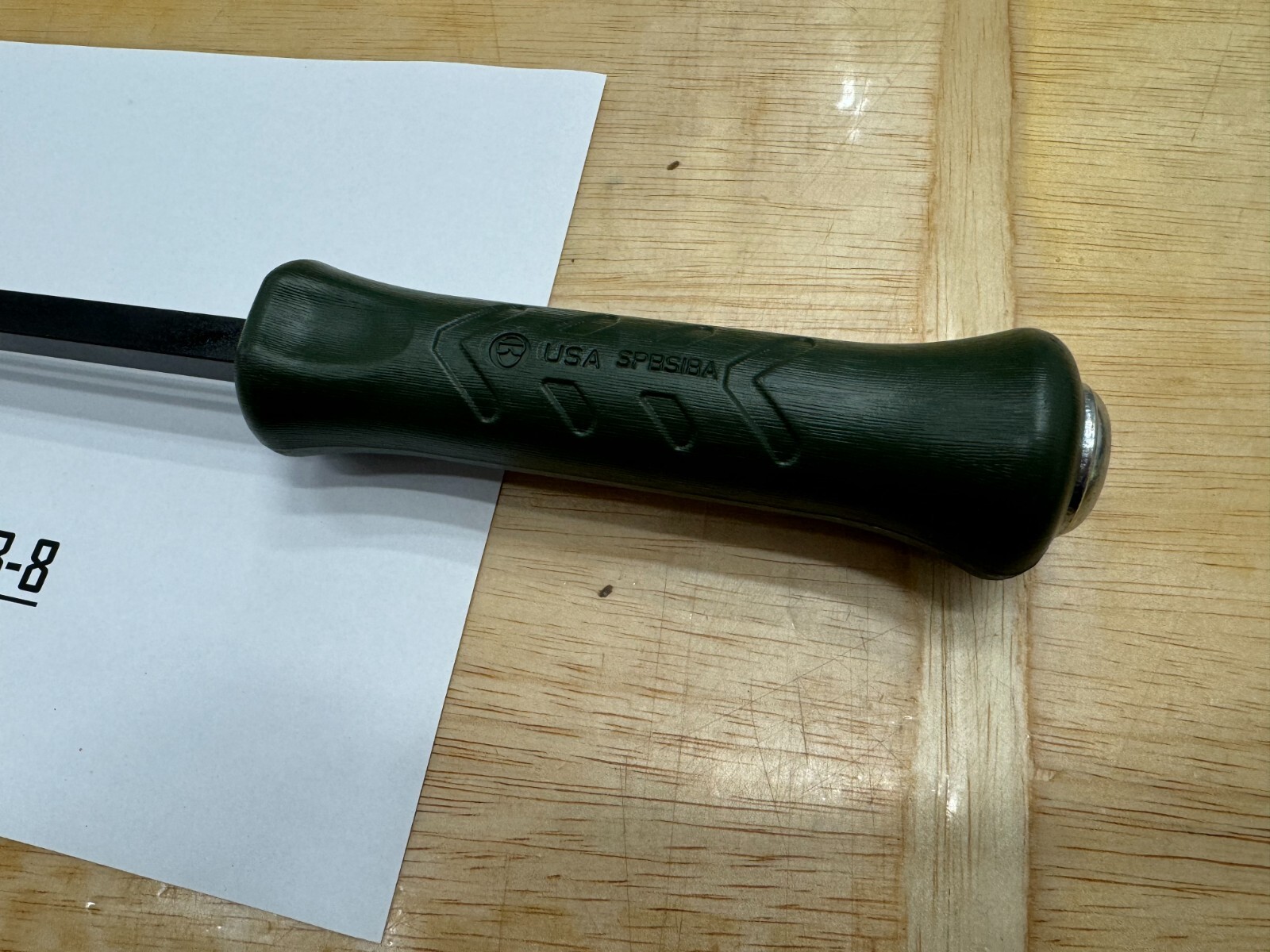 Snap-on Tools USA NEW COMBAT GREEN 18″ Length Steel Striking Pry Bar SPBS18ACG