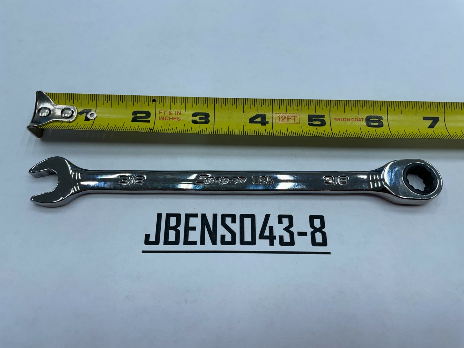 Snap-on Tools USA NEW 3/8″ SAE 0° Non-Reversing Ratcheting Combo Wrench SOXR12A