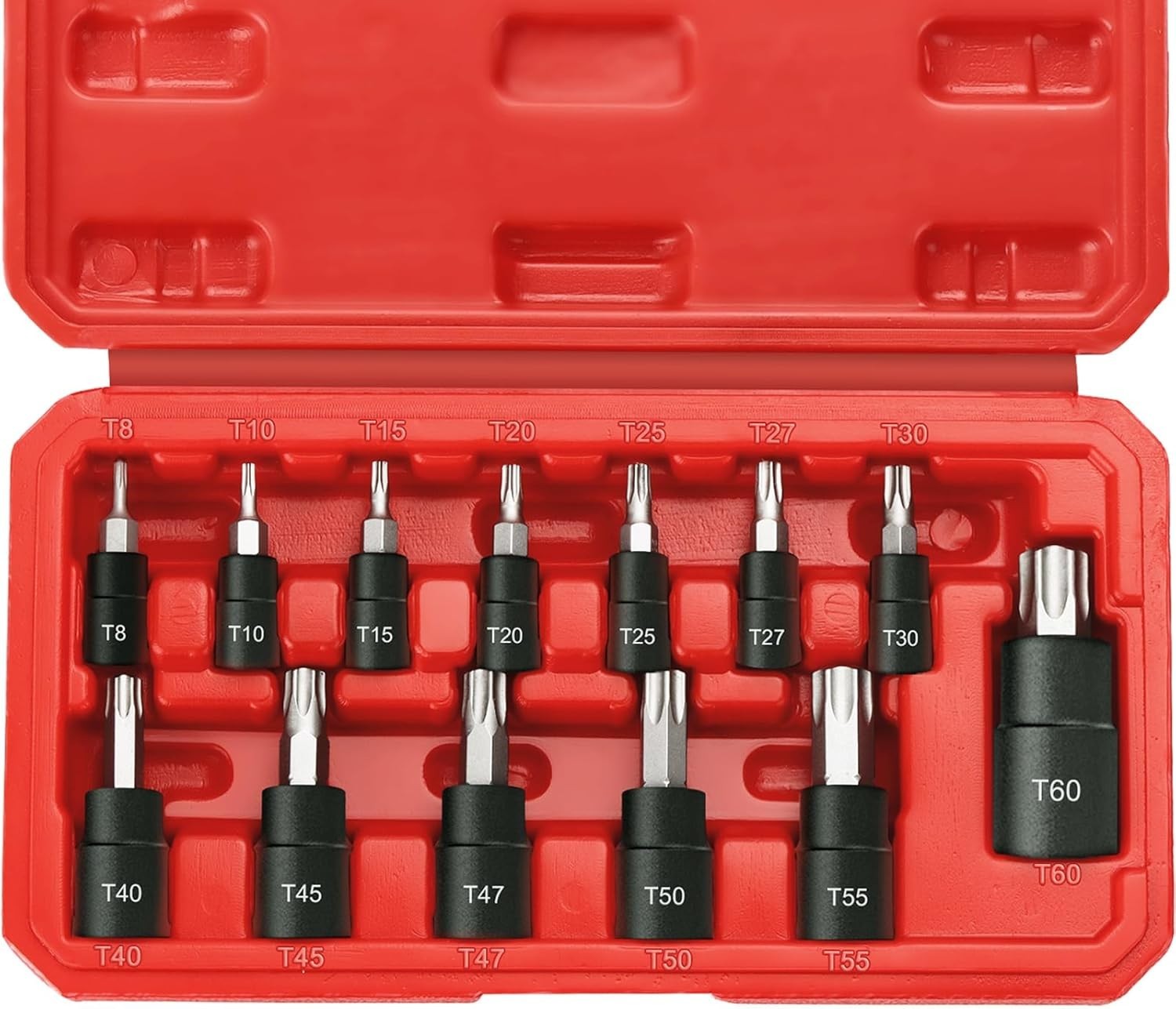 13-Piece High-Quality Torx Bit Socket Set with Secure Storage – S2 Steel & CR-V