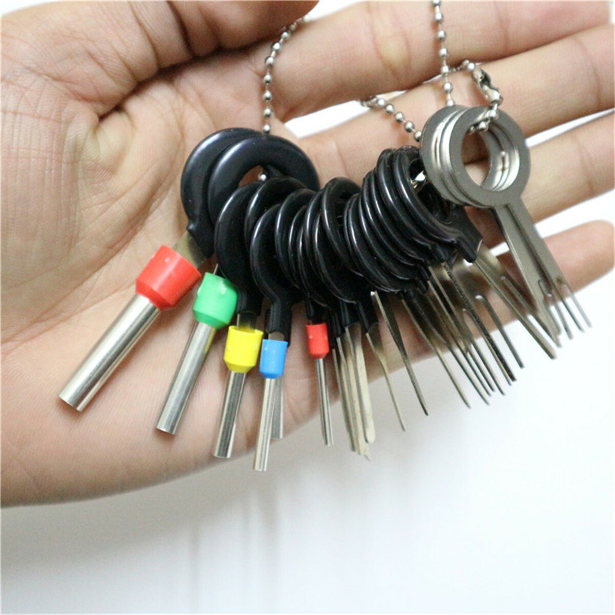 21Pcs/Set Car Terminal Removal Wiring Crimp Connector Pin Extractor Repair Tools