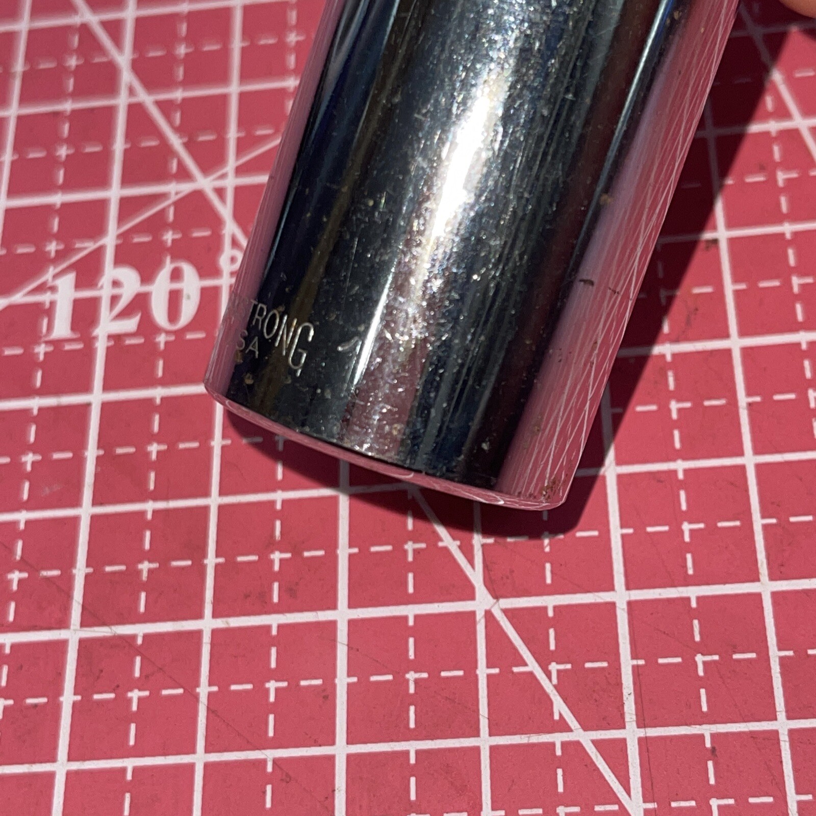 Armstrong USA 1 in SAE 1/2 Drive 12 Point Deep Socket Vintage 1”