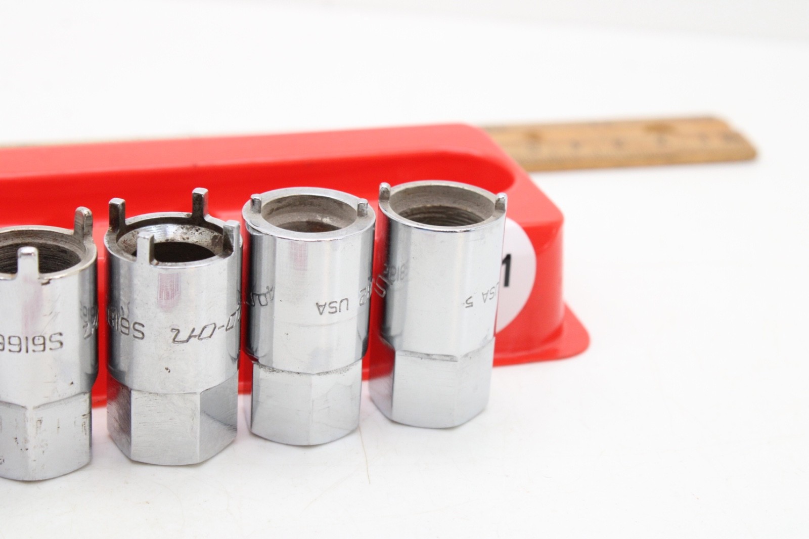 Snap on RARE 2006ANT 6-Piece Chrome Vehicle Antenna Nut Socket Set USA