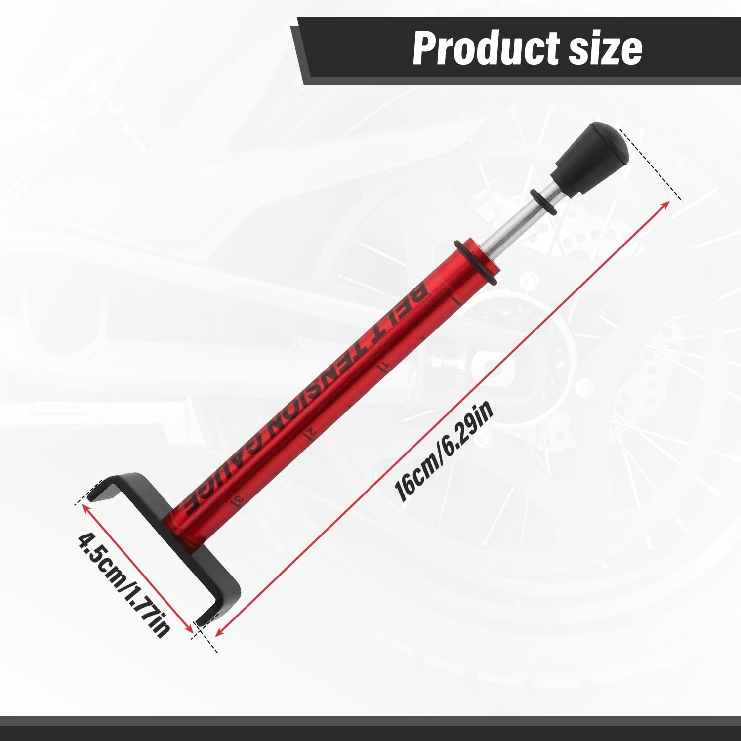 Belt Tension Gauge Adjustable 10 Lbs Drive Belt Tensioner Tool