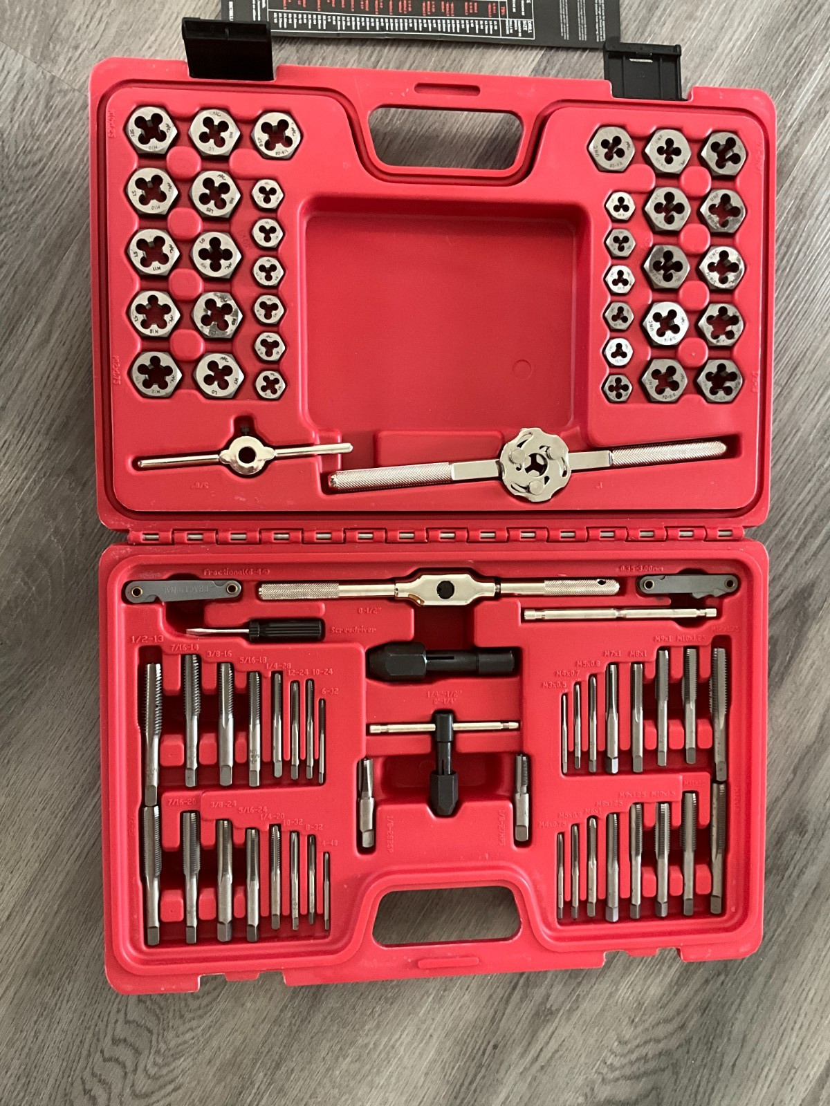MAC Tools TD76COMBOS-US 76-PC SAE & Metric Tap and Hex Die Set. Retails for $545