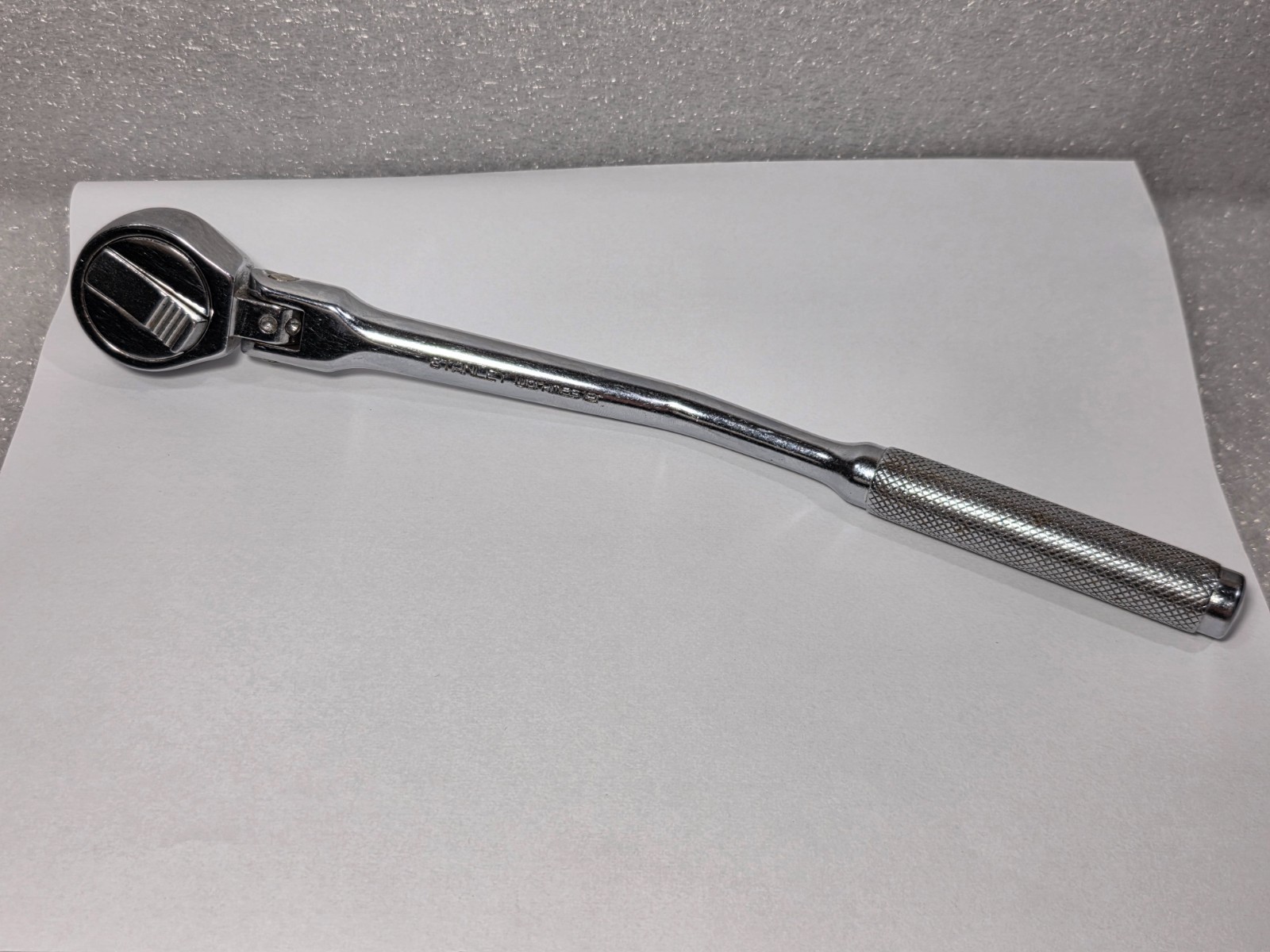 Stanley Workmaster 3/8″ Drive Flex Head Curved / Bent Handle Ratchet 86-201 S