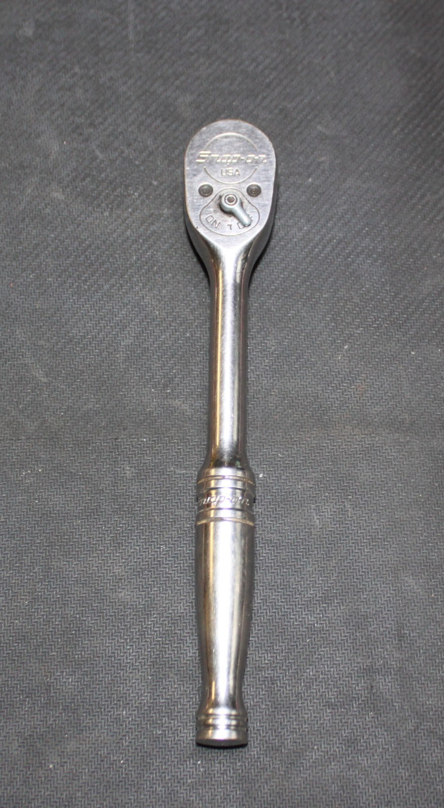SNAP ON F830 3/8″ DRIVE RATCHET 7.25″ LONG CHROME FINISH USA