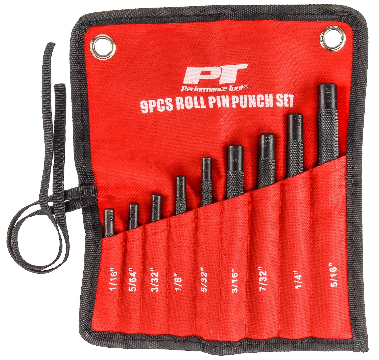 W7559 Roll Pin Punch Set 9 Piece Set