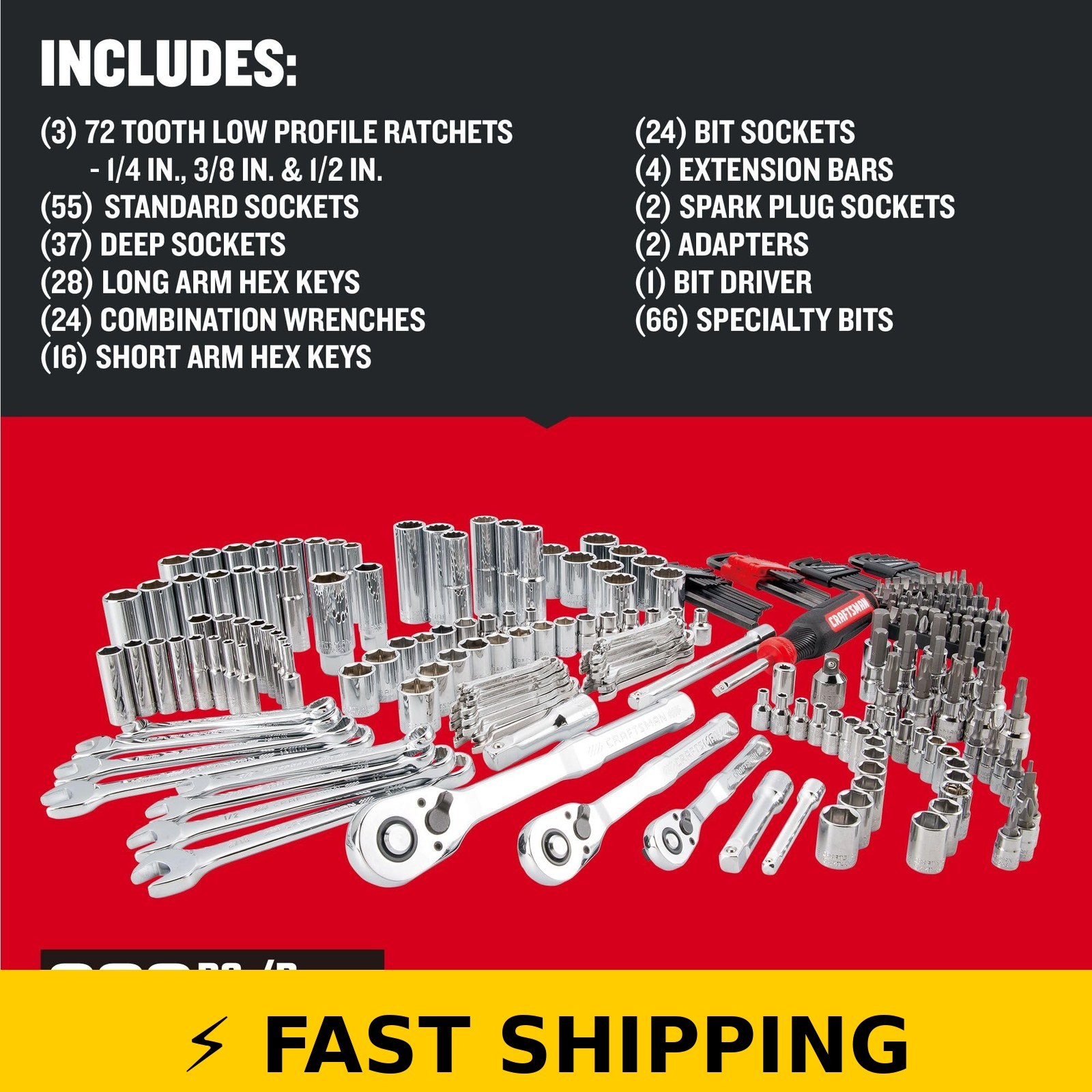 Craftsman 262-Piece Mechanic Tool Set with VERSASTACK Box