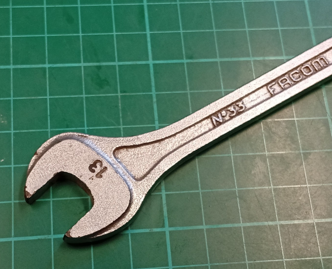 Facom No33, 13mm x 15mm, Vanachrome Scientific, Open Ended Spanner, France