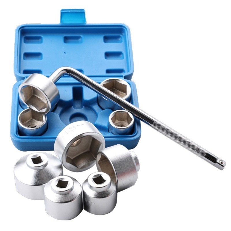 5Pcs Wrench Set Heavy Duty Chrome Plated Socket For Car Maintenance