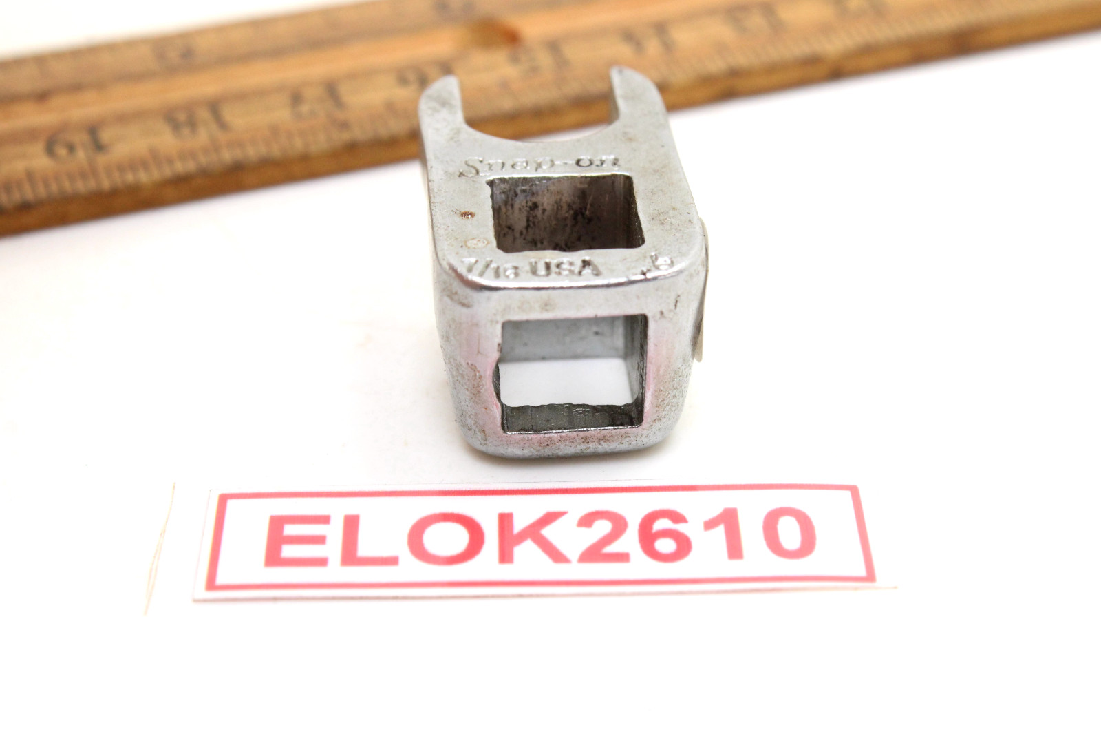 SNAP ON 7/16″ 3/8″ Drive Crowfoot SAE Chrome 2-Way Mount-Side Or Bottom USA