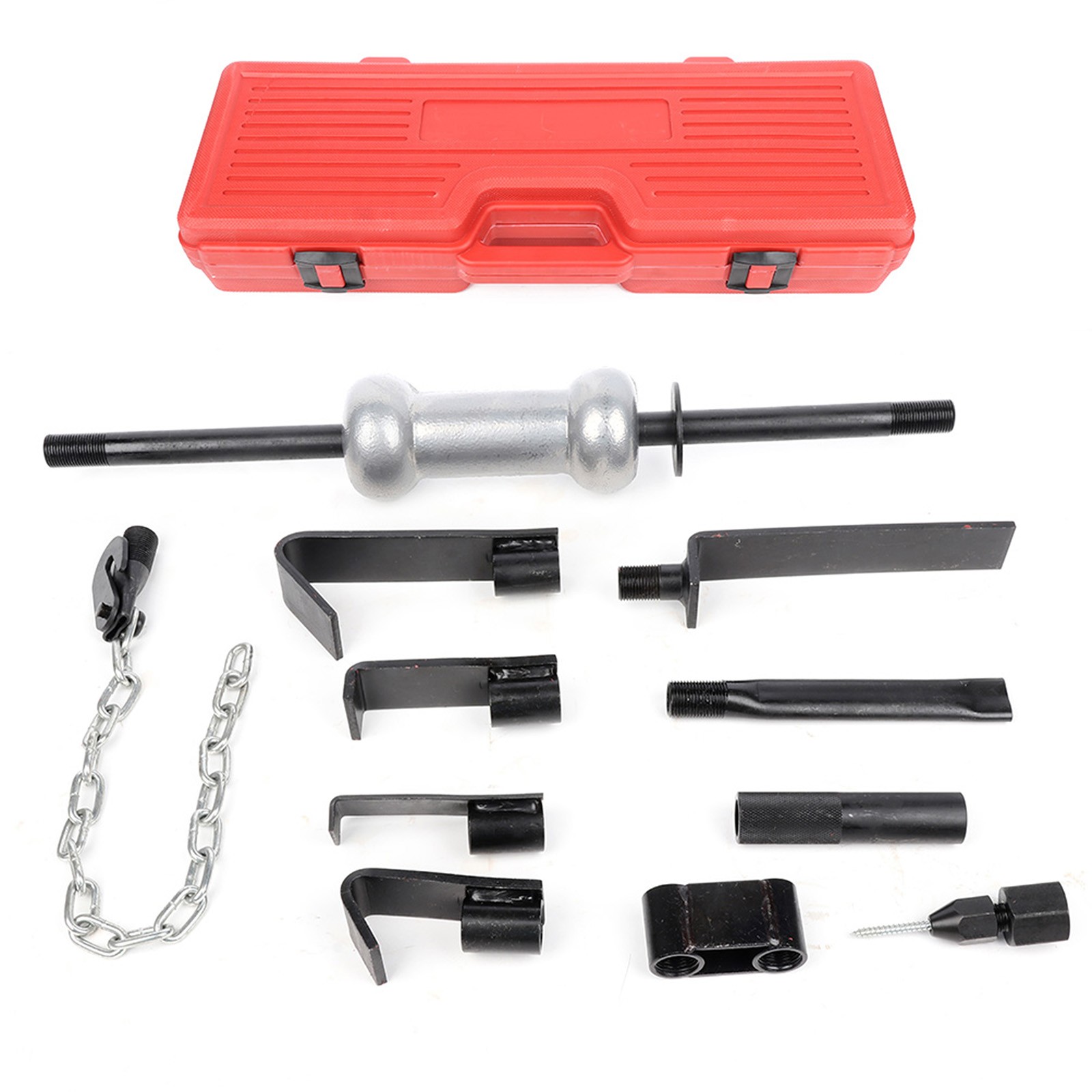 13PC Heavy Duty Dent Puller w/10lbs Slide Hammer Auto Body Truck Repair Tool Kit