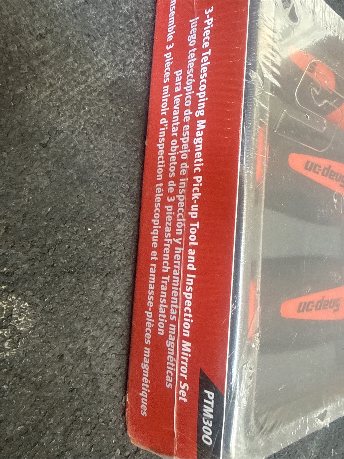 For SNAP ON Orange 3pc Soft Grip Magnetic Pickup Tool & Mirror Set PTM30o