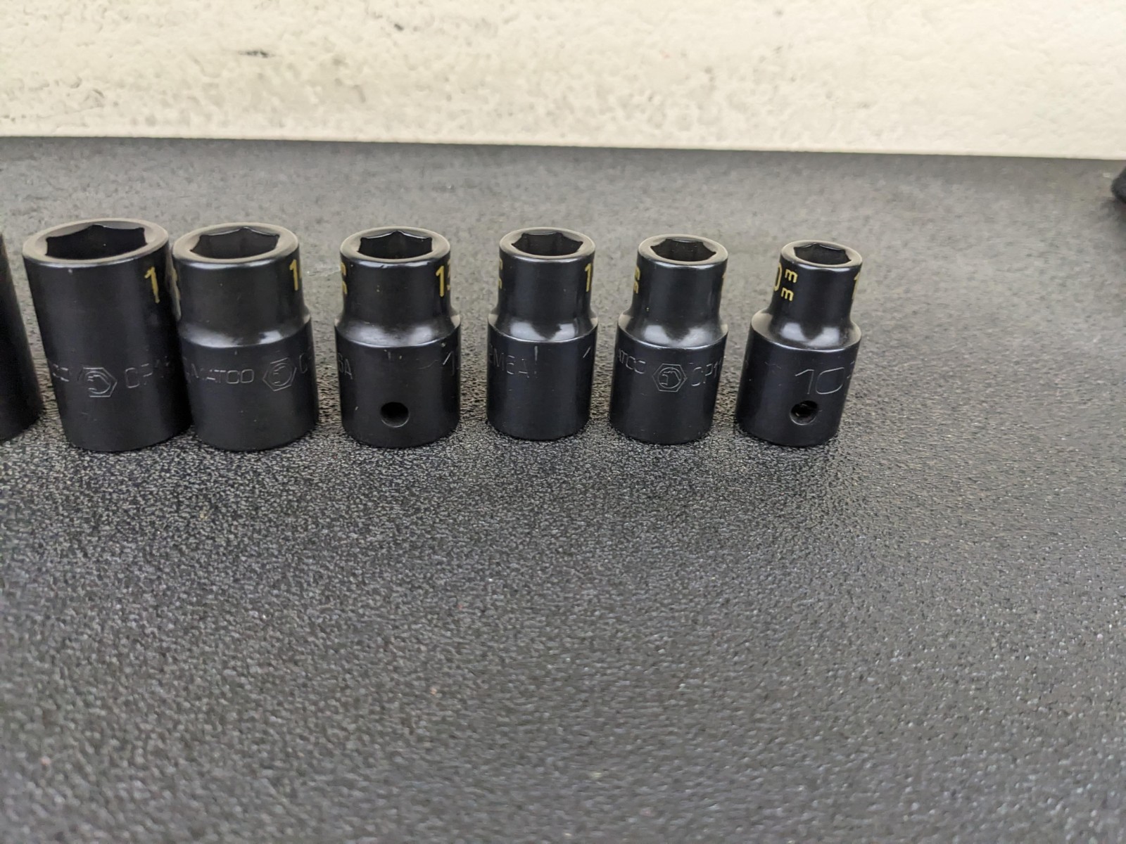 #aw458 MATCO Tools NEW 1/2″ Drive METRIC 6 POINT IMPACT SOCKET SET