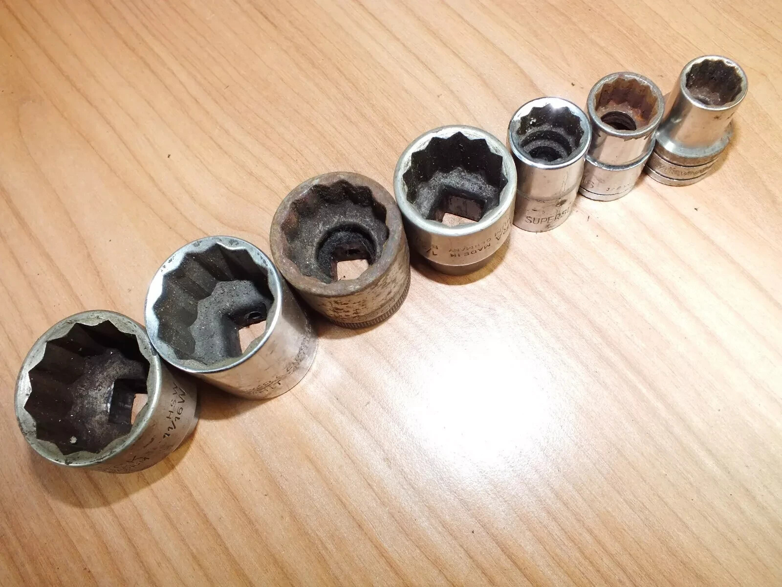 King Dick, Elora, Tipco, Belzer Assorted Socket 1/2″ Imperial NOT China
