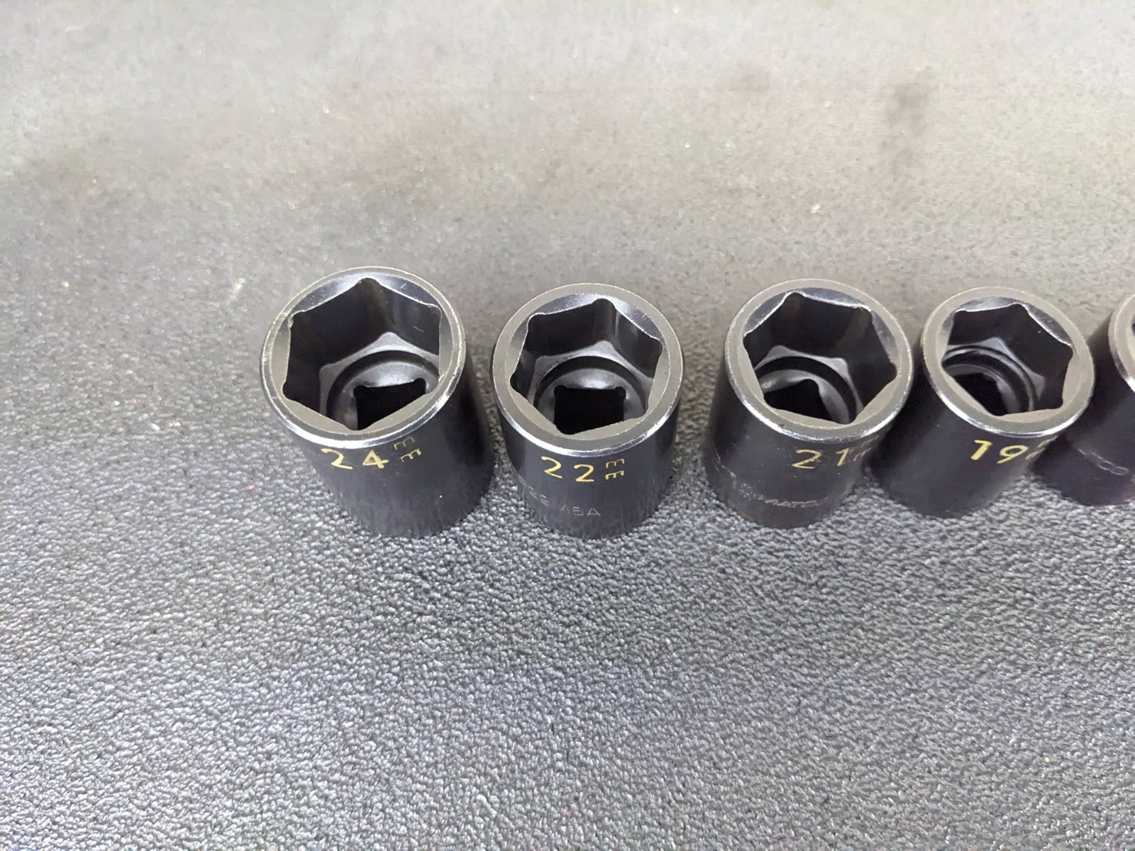 #aw458 MATCO Tools NEW 1/2″ Drive METRIC 6 POINT IMPACT SOCKET SET