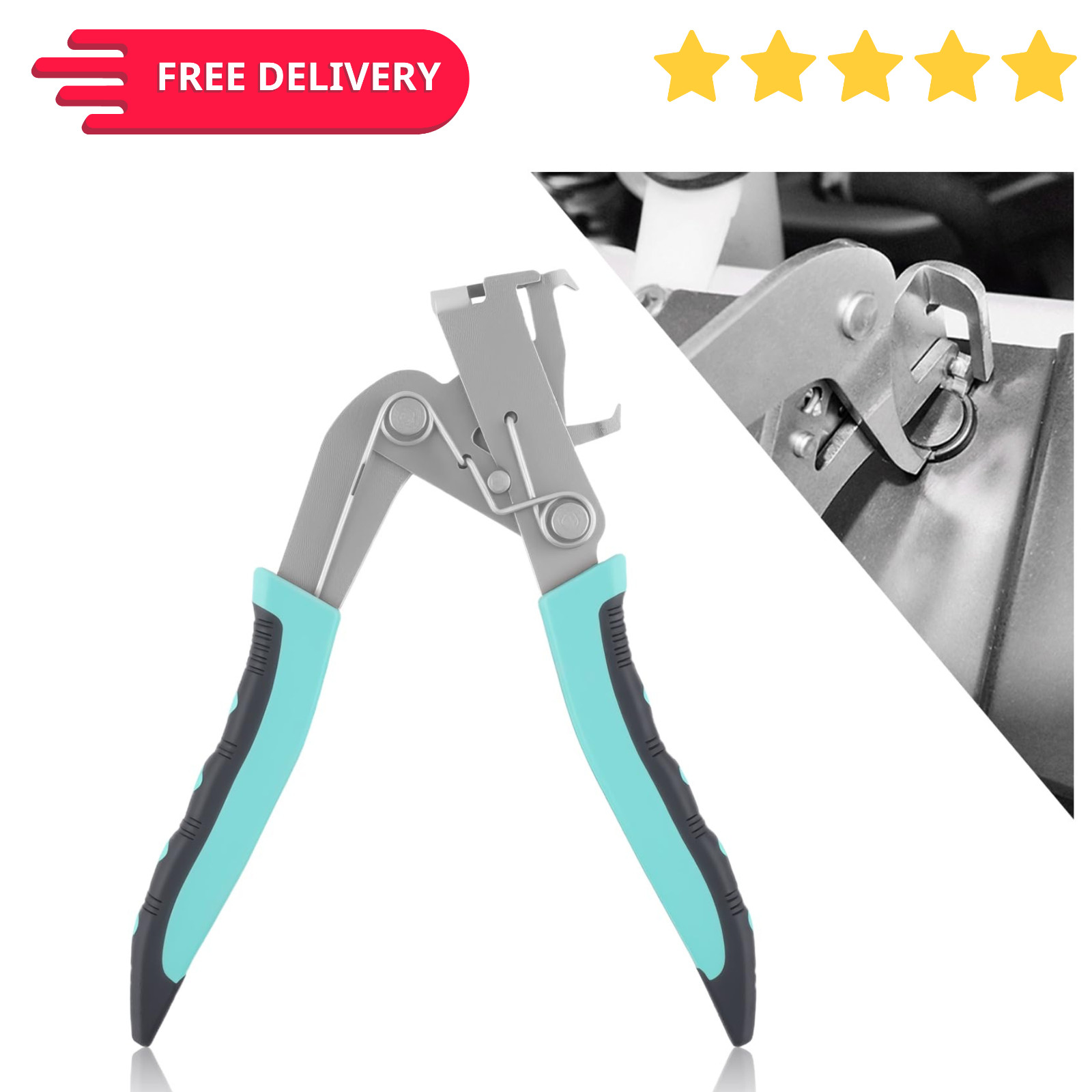 Heavy-Duty Car Clip Plier Trim Tool Fastener Removal Lever Disassembly Snap Tool
