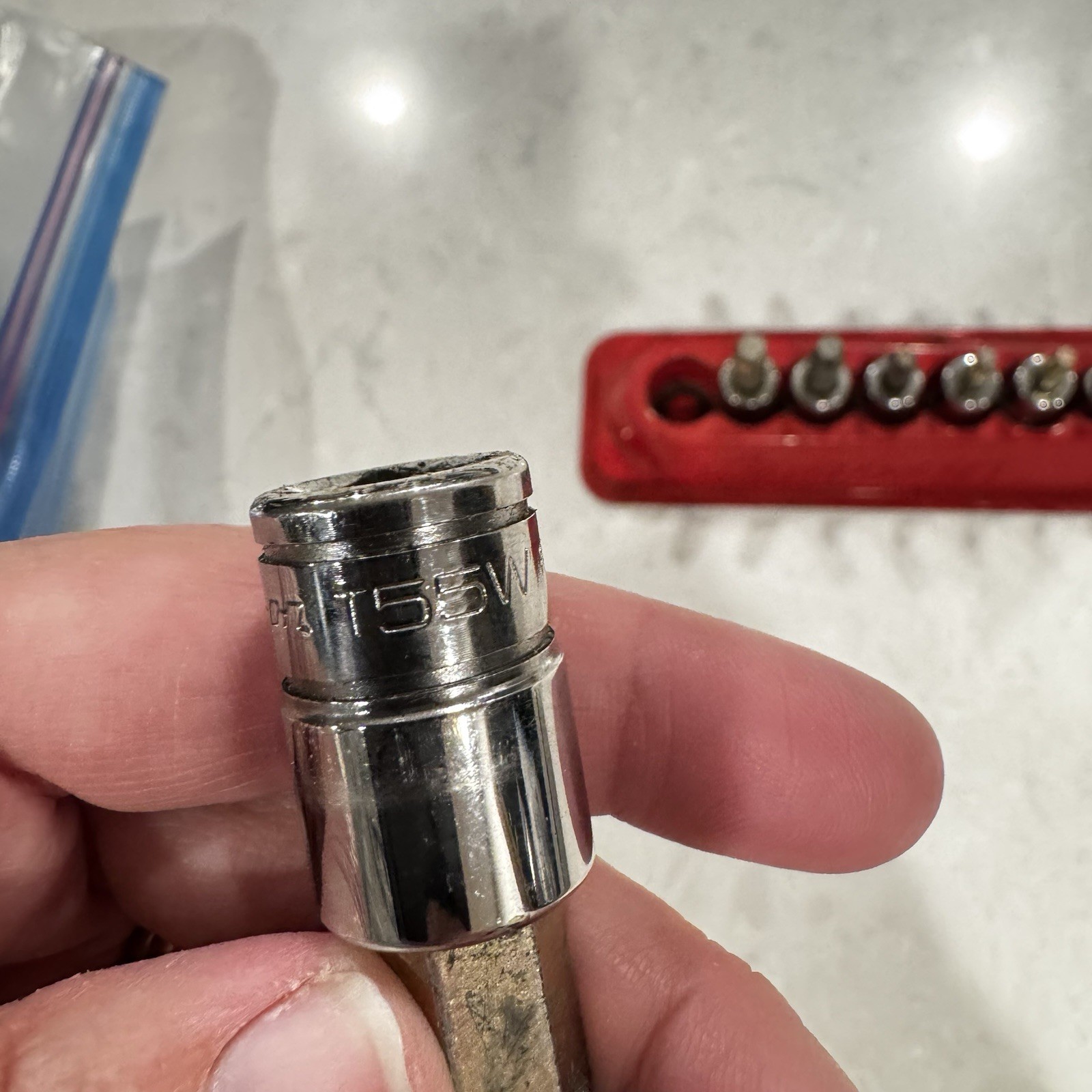 Snap-On FTXB 9 Pc Combination Drive TORX Bit Socket Set w Magnetic Tray T15-T55