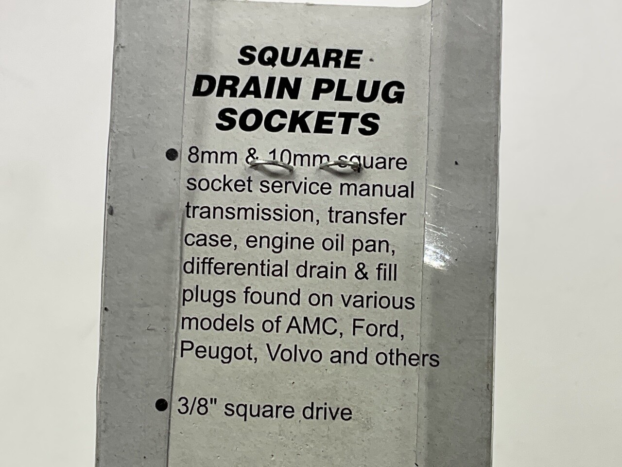 CTA 2049 3/8″ Drive Drain Plug Socket Set – 8mm & 10mm