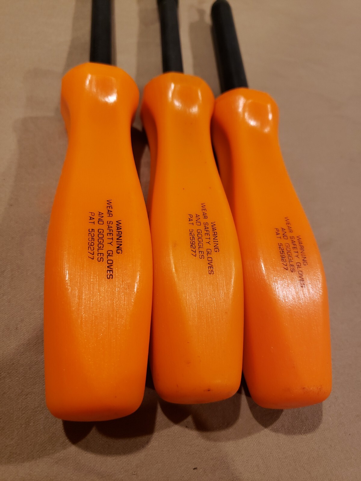 Snap On Flat Tip 1000v Non-Conductive Composite Orange Screwdriver IHT53, 59, 63